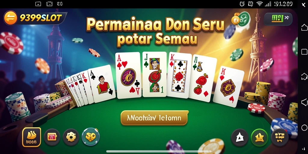 Gameplay seru 9399SLOT yang menampilkan permainan Domino yang menarik.