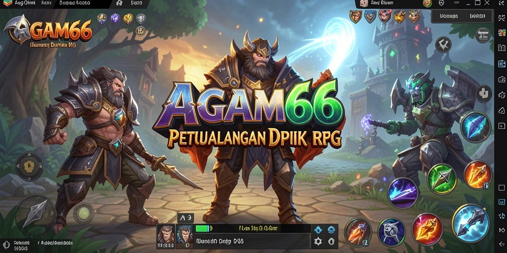 Tampilan layar utama AGAM66 yang menampilkan aksi RPG yang seru.