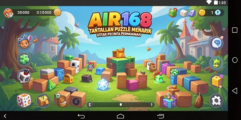 Tampilan gameplay menarik dari AIR168 dengan berbagai puzzle yang menantang.