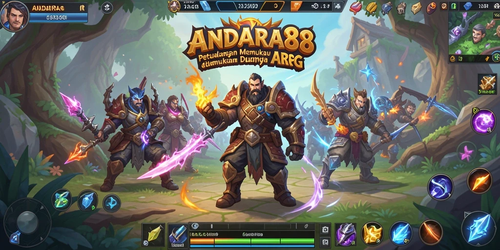 Tampilan aksi seru dalam game ARPG ANDARA88.