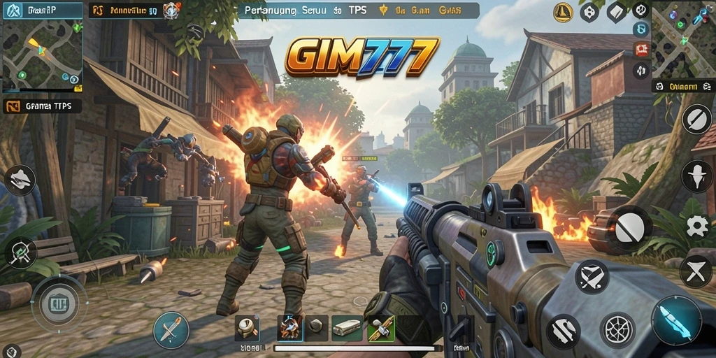 Tampilan gameplay seru GIM777 dengan aksi tembak-menembak yang mendebarkan.