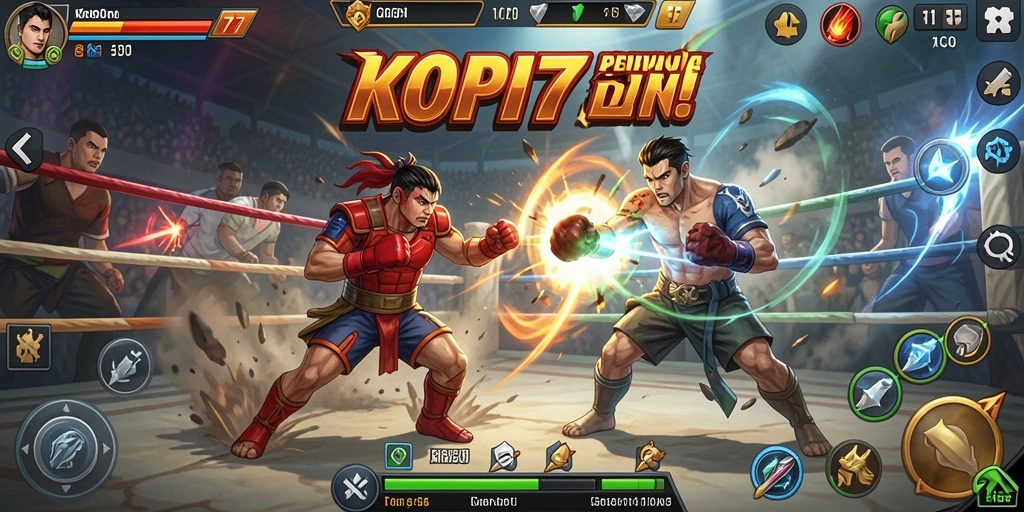 Tampilan gameplay seru dan mendebarkan dari KOPI77.