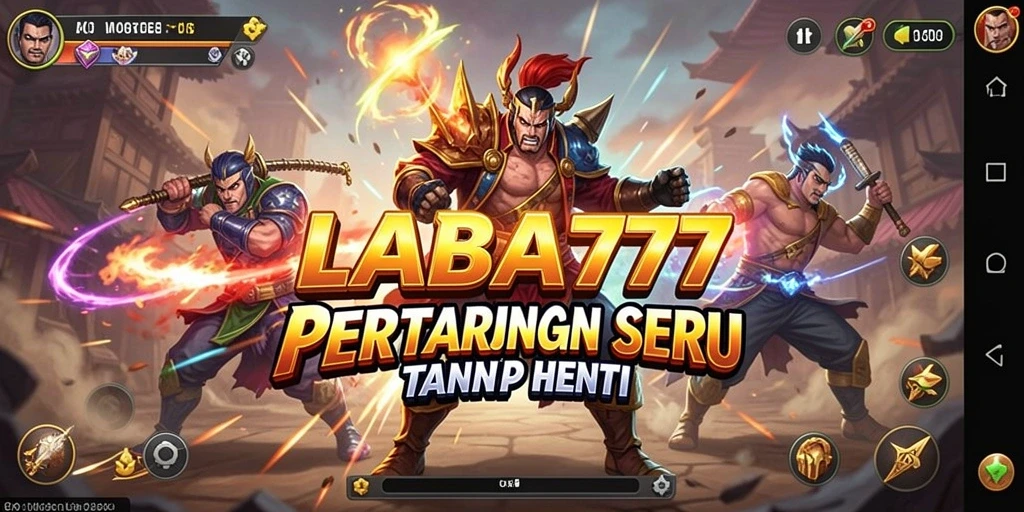 Screenshot menampilkan intense gameplay dalam LABA777 dengan pertarungan yang seru.
