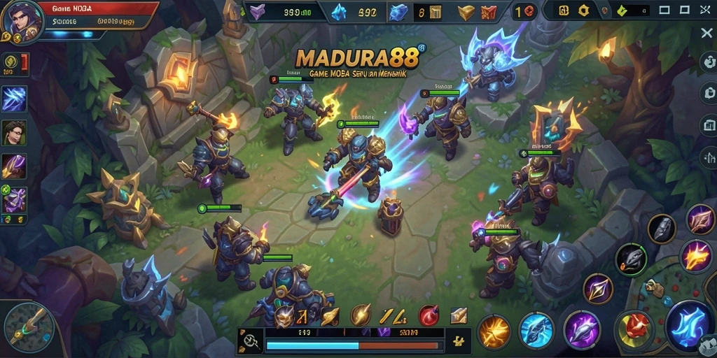 Tangkapan layar dari aksi seru gameplay MOBA MADURA88.
