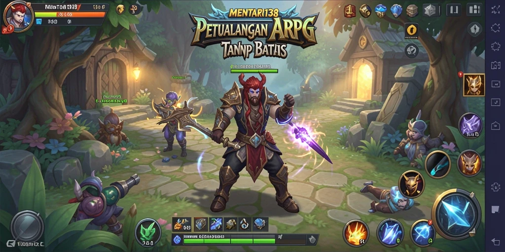 Screenshot gameplay ARPG yang menampilkan aksi seru dan lingkungan menawan.