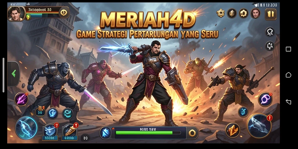 Tangkapan layar yang menampilkan pertarungan seru di MERIAH4D.