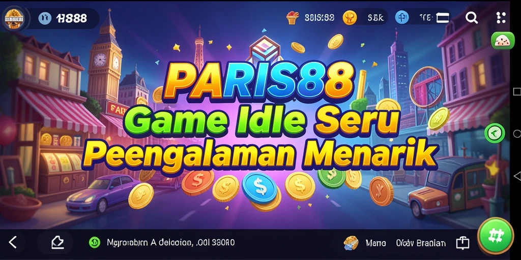 Tampilan gameplay utama PARIS88 dengan misi Idle yang seru.