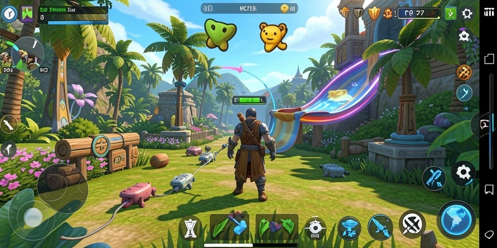 Screenshot utama menampilkan aksi seru dalam gameplay PCPC7.