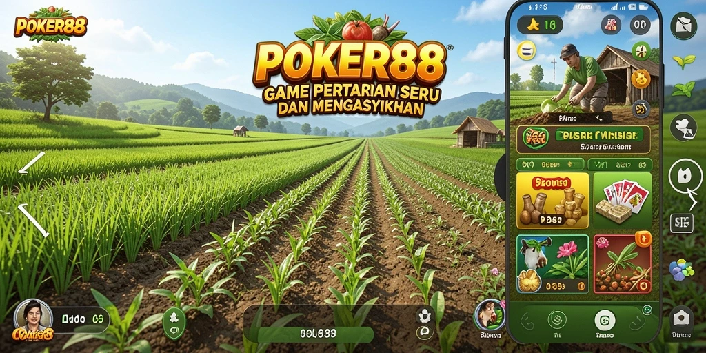 Gameplay menarik POKER88 menampilkan aktivitas bertani yang seru.