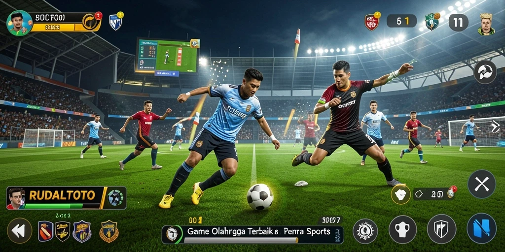 Tampilan utama RUDALTOTO yang menarik dengan fitur olahraga lengkap.