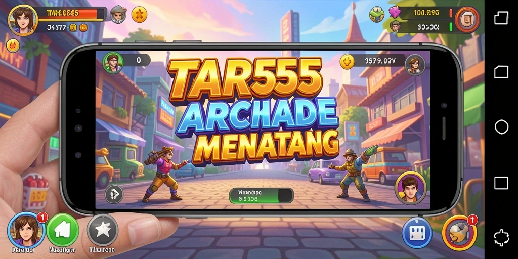 Tampilan gameplay seru dari TAR555 dengan aksi arcade yang dinamis.